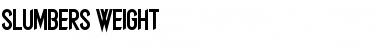 Download Slumber's Weight Font Download Slumber's Weight Font