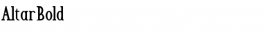 Download AltarBold Font Download AltarBold Font