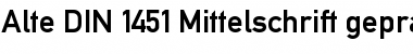 Download Alte DIN 1451 Mittelschrift gepraegt Font Download Alte DIN 1451 Mittelschrift gepraegt Font