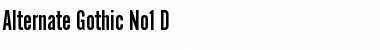 Download Alternate Gothic No1 D Font Download Alternate Gothic No1 D Font