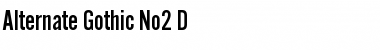 Download Alternate Gothic No2 D Font Download Alternate Gothic No2 D Font