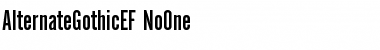 Download AlternateGothicEF NoOne Font Download AlternateGothicEF NoOne Font