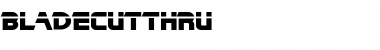 Download BladeCutThru Font Download BladeCutThru Font