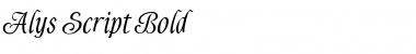Download Alys Script Bold Font Download Alys Script Bold Font