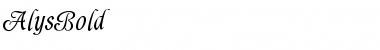Download AlysBold Font Download AlysBold Font