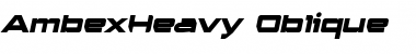 Download AmbexHeavy Oblique Font Download AmbexHeavy Oblique Font