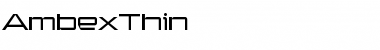 Download AmbexThin Font Download AmbexThin Font