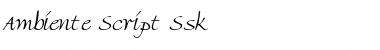 Download Ambiente Script Ssk Font Download Ambiente Script Ssk Font