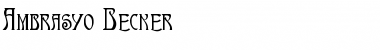 Download Ambrasyo Becker Font Download Ambrasyo Becker Font