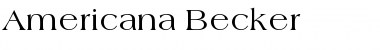 Download Americana Becker Font Download Americana Becker Font