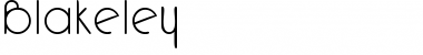Download Blakeley Font Download Blakeley Font
