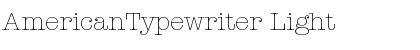Download AmericanTypewriter Font Download AmericanTypewriter Font