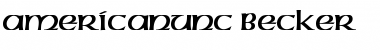 Download AmericanUnc Becker Font Download AmericanUnc Becker Font