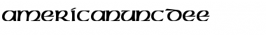 Download AmericanUncDEE Font Download AmericanUncDEE Font