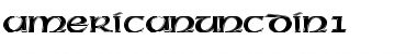 Download AmericanUncDIn1 Font Download AmericanUncDIn1 Font
