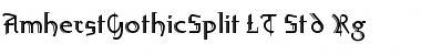 Download AmherstGothicSplit LT Std Rg Font Download AmherstGothicSplit LT Std Rg Font