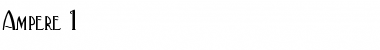 Download Ampere 1 Font Download Ampere 1 Font
