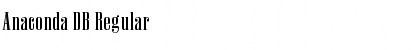 Download Anaconda DB Font Download Anaconda DB Font