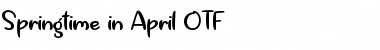Download Springtime in April Font Download Springtime in April Font