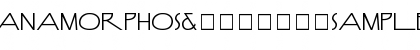Download Anamorphos饠sample Font Download Anamorphos饠sample Font