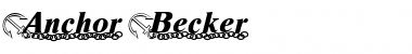 Download Anchor Becker Font Download Anchor Becker Font