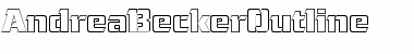 Download AndreaBeckerOutline Font Download AndreaBeckerOutline Font