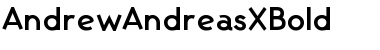 Download AndrewAndreasXBold Font Download AndrewAndreasXBold Font