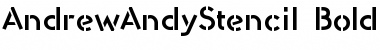 Download AndrewAndyStencil Font Download AndrewAndyStencil Font