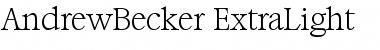 Download AndrewBecker-ExtraLight Font Download AndrewBecker-ExtraLight Font