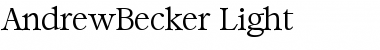 Download AndrewBecker-Light Font Download AndrewBecker-Light Font