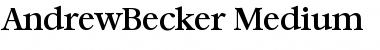 Download AndrewBecker-Medium Font Download AndrewBecker-Medium Font