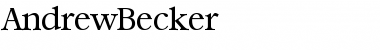 Download AndrewBecker Font Download AndrewBecker Font