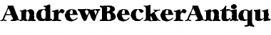 Download AndrewBeckerAntique-Heavy Font Download AndrewBeckerAntique-Heavy Font