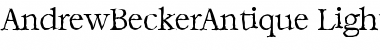Download AndrewBeckerAntique-Light Font Download AndrewBeckerAntique-Light Font