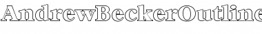 AndrewBeckerOutline-ExtraBold Regular Font