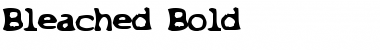 Download Bleached Font Download Bleached Font