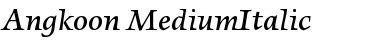 Download Angkoon-MediumItalic Font Download Angkoon-MediumItalic Font