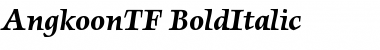 Download AngkoonTF-BoldItalic Font Download AngkoonTF-BoldItalic Font