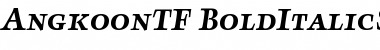 Download AngkoonTF-BoldItalicSC Font Download AngkoonTF-BoldItalicSC Font