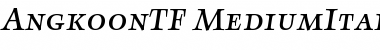 Download AngkoonTF-MediumItalicSC Font Download AngkoonTF-MediumItalicSC Font
