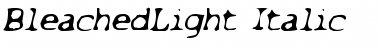Download BleachedLight Font Download BleachedLight Font