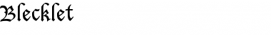 Download Blecklet Font Download Blecklet Font