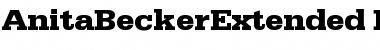 Download AnitaBeckerExtended Font Download AnitaBeckerExtended Font