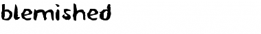 Download blemished Font Download blemished Font