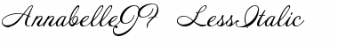 Download AnnabelleJF 'LessItalic' Font Download AnnabelleJF 'LessItalic' Font