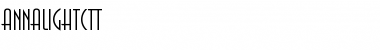 Download AnnaLightCTT Font Download AnnaLightCTT Font
