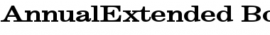 Download AnnualExtended Font Download AnnualExtended Font