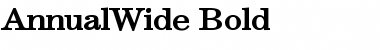 Download AnnualWide Font Download AnnualWide Font