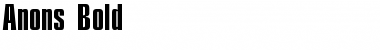 Download Anons Font Download Anons Font