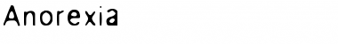 Download Anorexia Font Download Anorexia Font